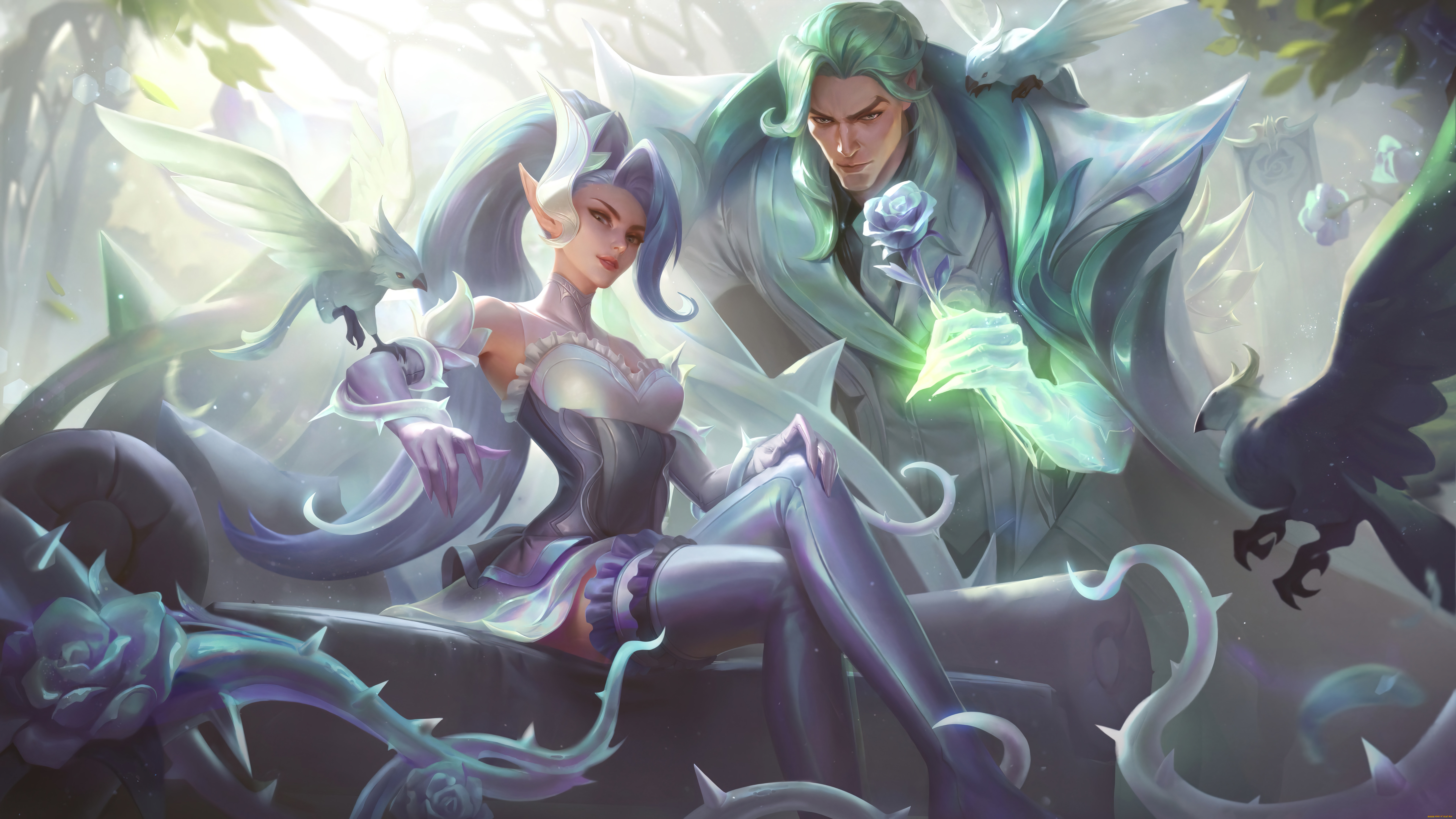  , league of angels, league, of, legends, zyra, swain